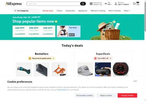 AliExpress April 2026