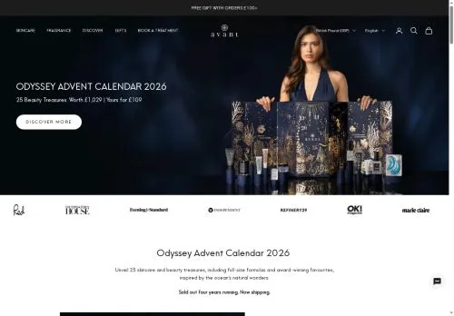 Avant skincare September 2026