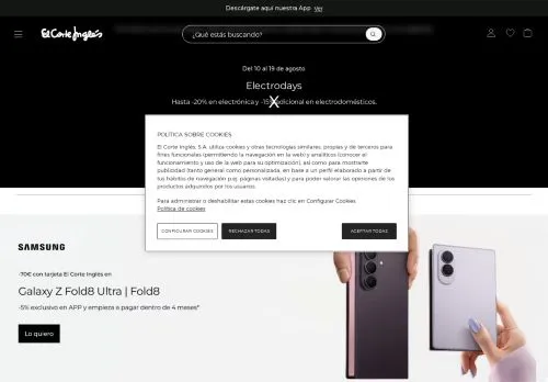 El Corte Ingles August 2026