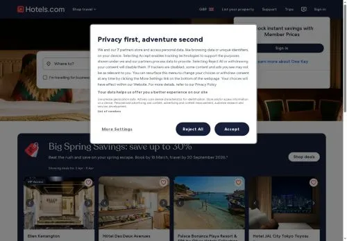 Hotels.com March 2026