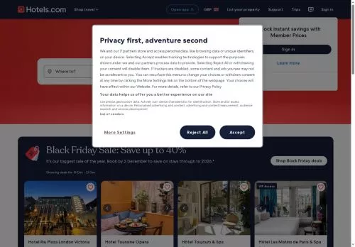 Hotels.com November 2025