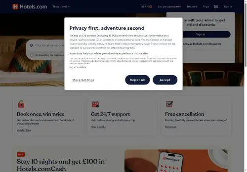 Hotels.com October 2026
