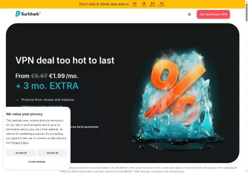 Surfshark VPN December 2025