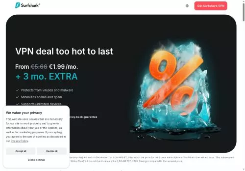 Surfshark VPN December 2025