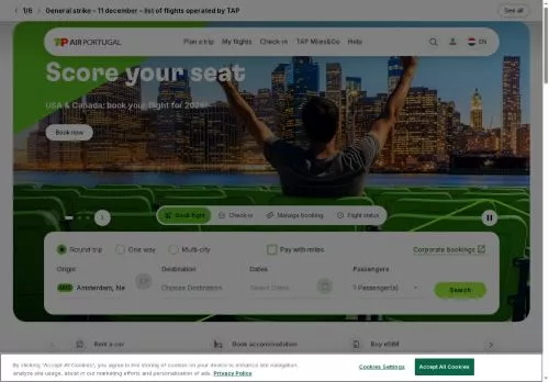 TAP Air Portugal December 2025