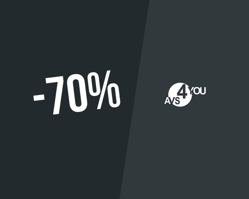 Exclusive coupon! Up to 70% discount + 20% extra on the lifetime license at Avs4you