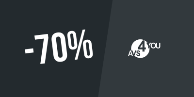 Exclusive coupon! Up to 70% discount + 20% extra on the lifetime license at Avs4you