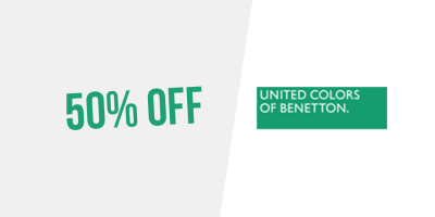 Winter Sale! 50% OFF on everything at Benetton