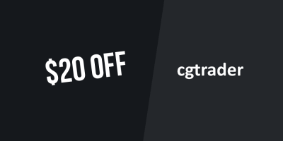 $20 when you sign up at CGTrader — Subscribe to the newsletter
