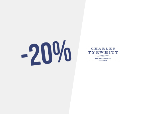 Black Friday! 20% off everything + free delivery at Charles Tyrwhitt