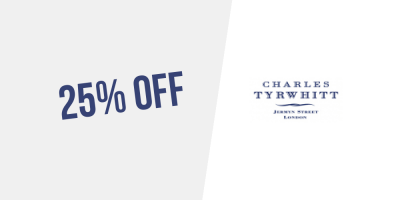 Black Friday ! 25% OFF everything at Charles Tyrwhitt