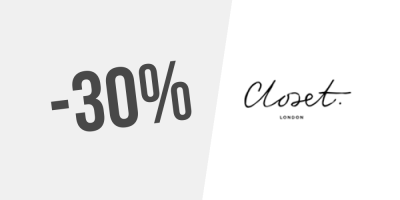Enjoy 30% discount on everything at Closet London