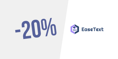 Exclusive! 20% discount on EaseText Audio to Text Converter for Windows — Business Edition