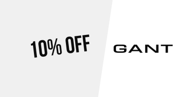 10% OFF at Gant — Subscribe to the newsletter