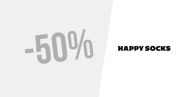 Outlet! Up to 50% discount at Happy Socks