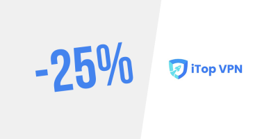 Exclusive ! 25% extra on all iTop VPN plans