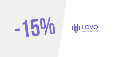 Exclusive ! 15% discount on Lovo Unlimited (annual subscription)