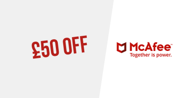 £50 OFF McAfee® Total Protection – 10 Devices