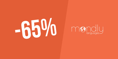Exclusive ! 65% discount on lifetime license at Mondly (41 languages)
