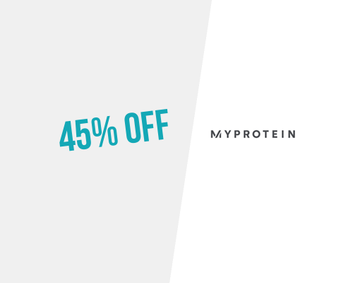 Black Friday! 45% OFF everything at Myprotein