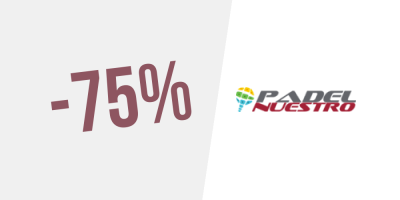 Flash sale! Up to 75% discount at Padel Nuestro