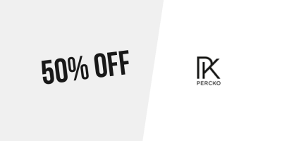 Black Friday! 50% OFF on the second item at Percko