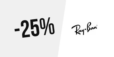 Receive a voucher of 25% for your next purchase at Ray-ban