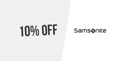 10% OFF at Samsonite (subscribe to the newsletter)